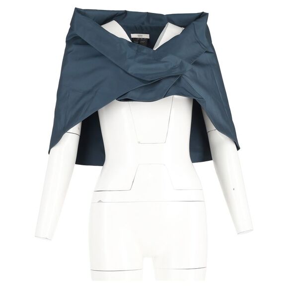 Prada Evening Cape in Blue Polyester - Picture 4 of 6